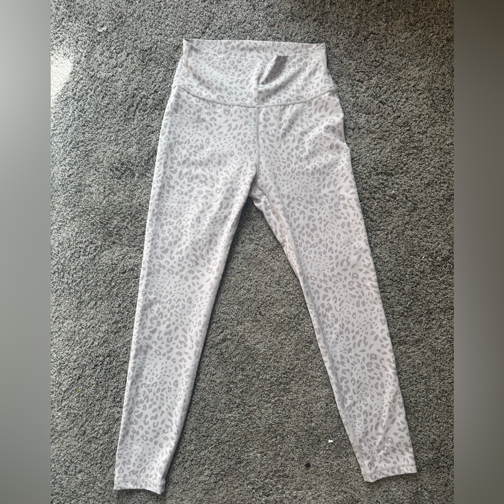 anthropologie seamless leopard leggings